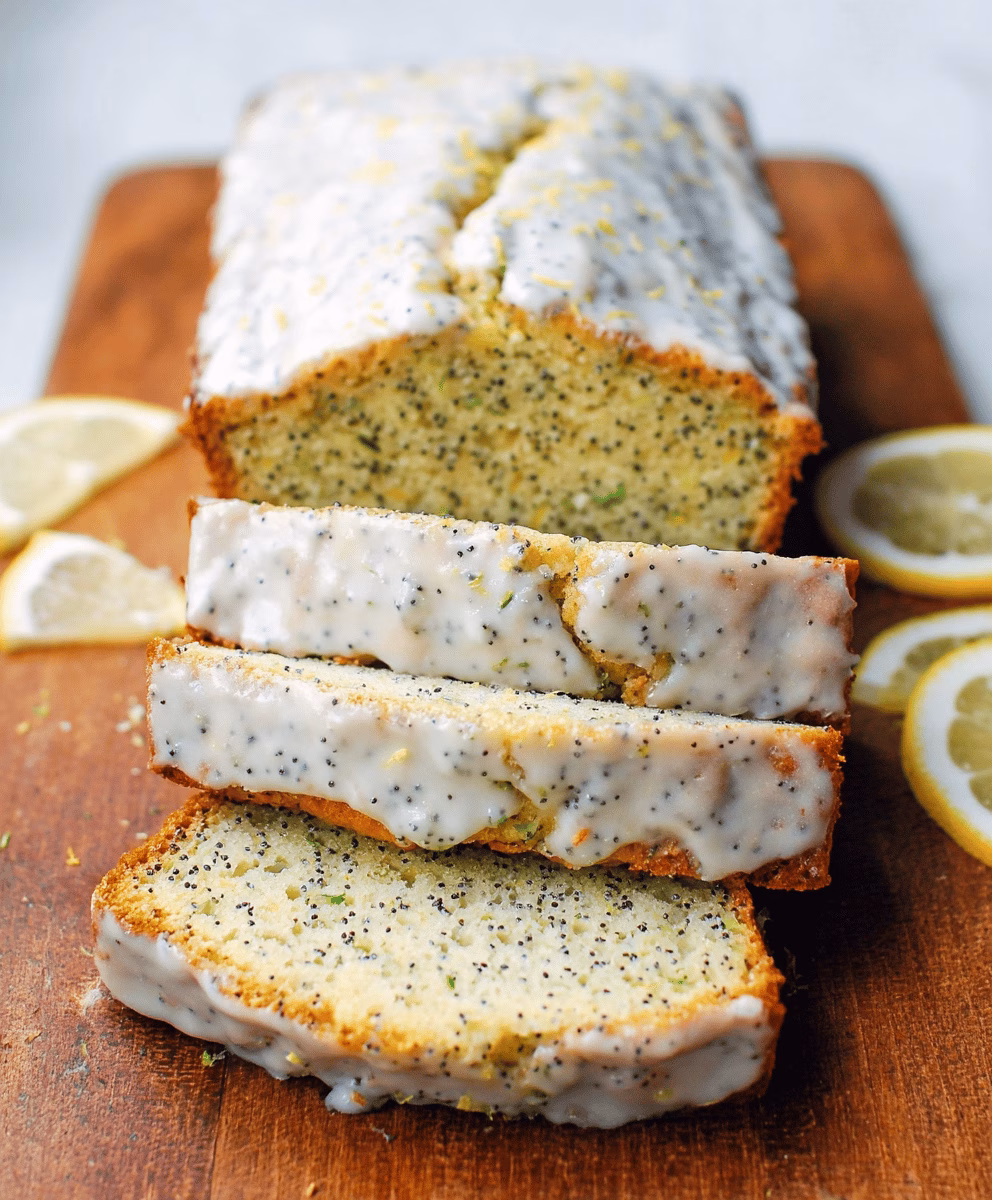 Moist Lemon Poppy Seed Zucchini Bread Recipe