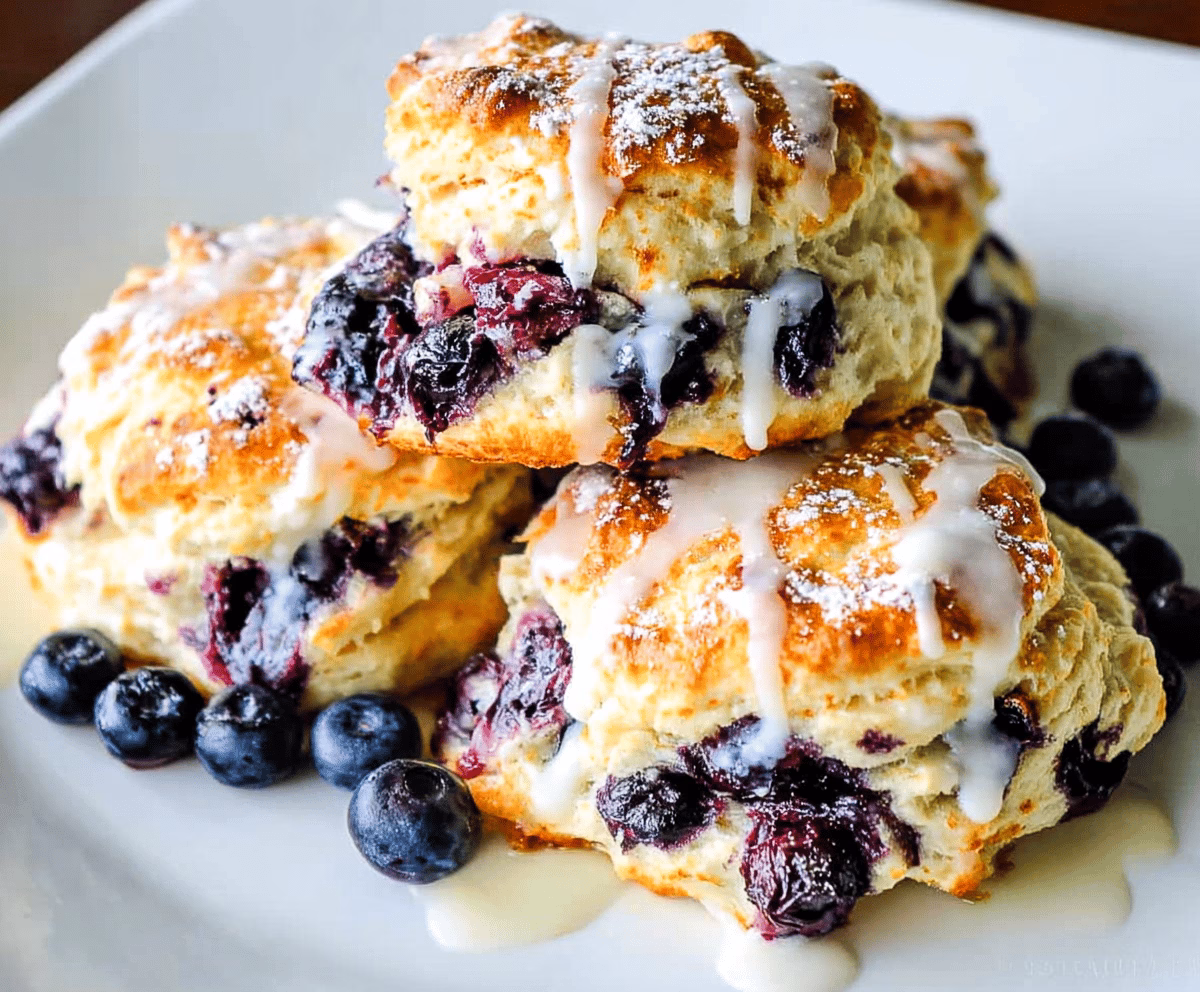Easy Sweet Blueberry Biscuits Recipe