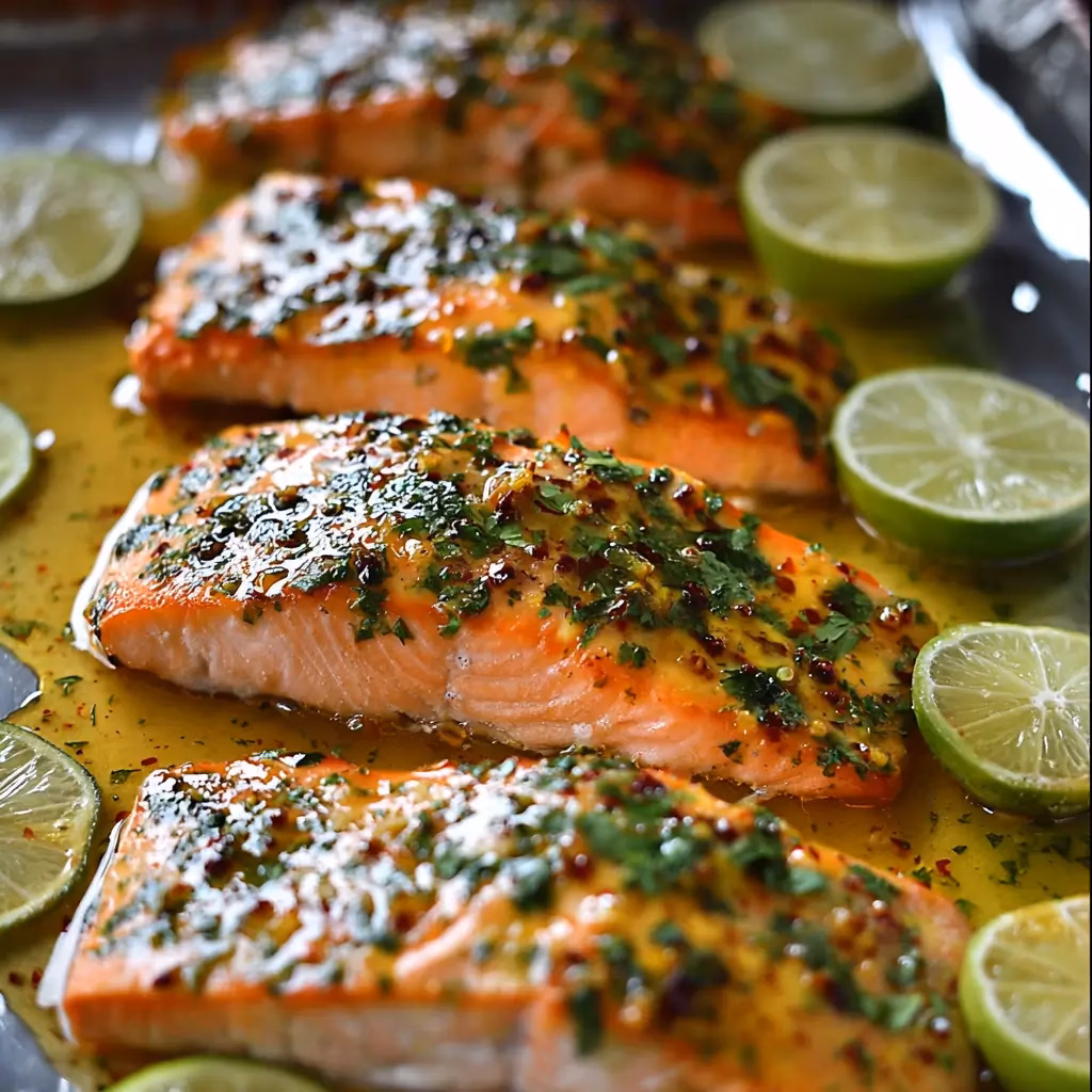 Honey-Lime-Garlic-Butter-Baked-Salmon